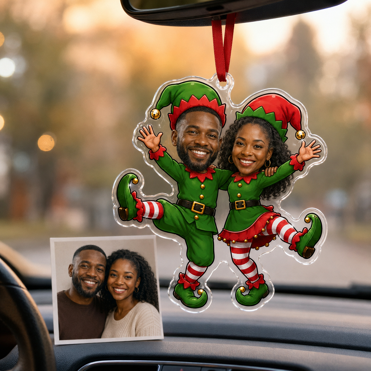Custome Photo Couple Xmas Fairy