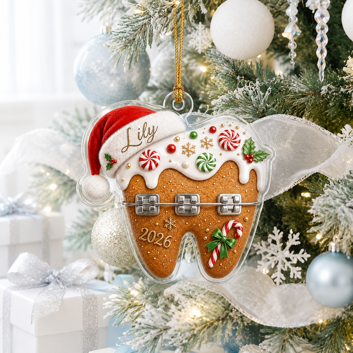 Dental Xmas Braces Tooth