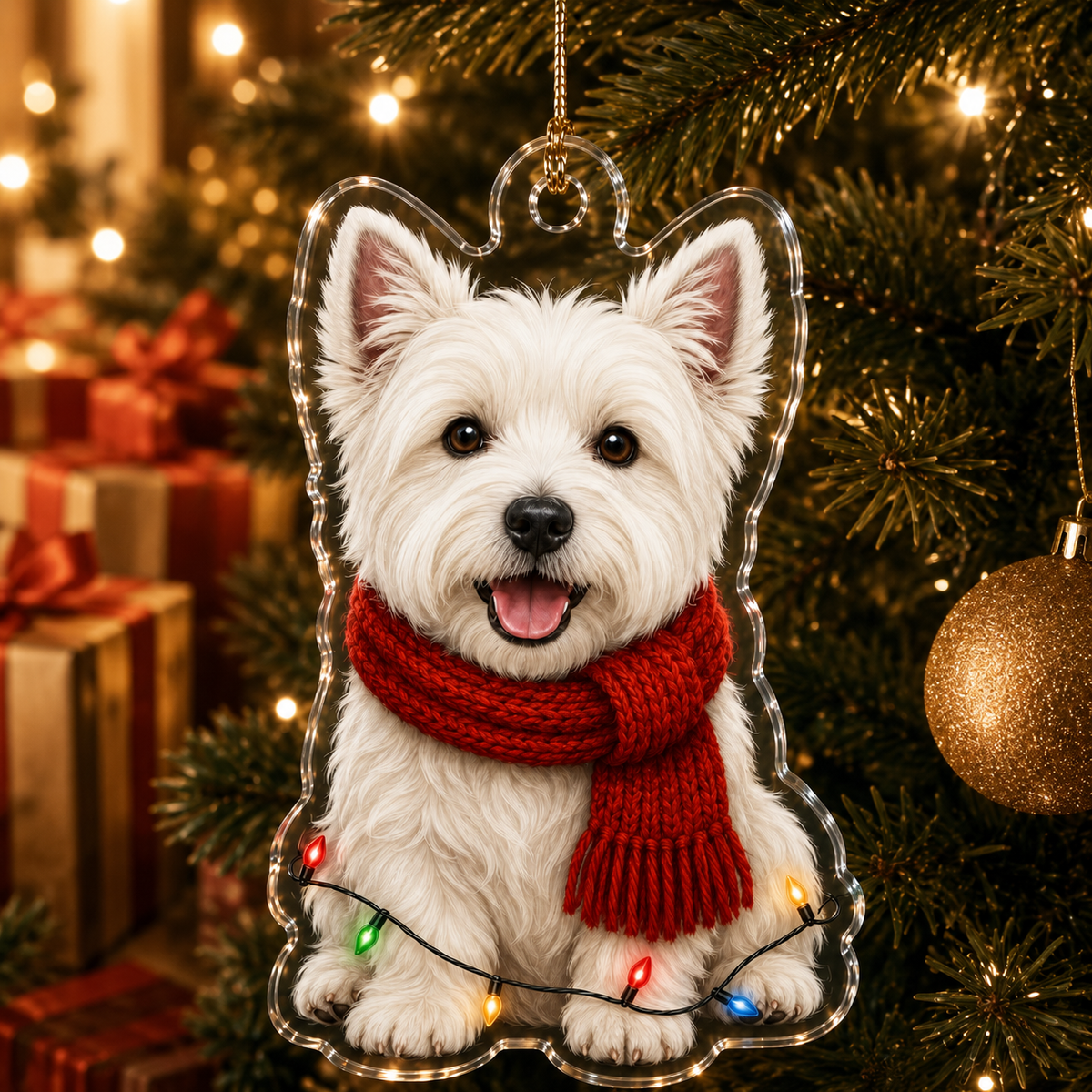 Dog Christmas Ledlight West Highland White Terrier