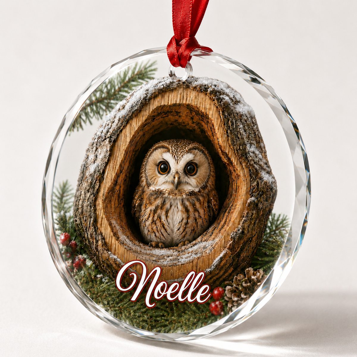 Glass ornament Animal Owl