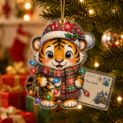 Animal With Christmas Led Tiger