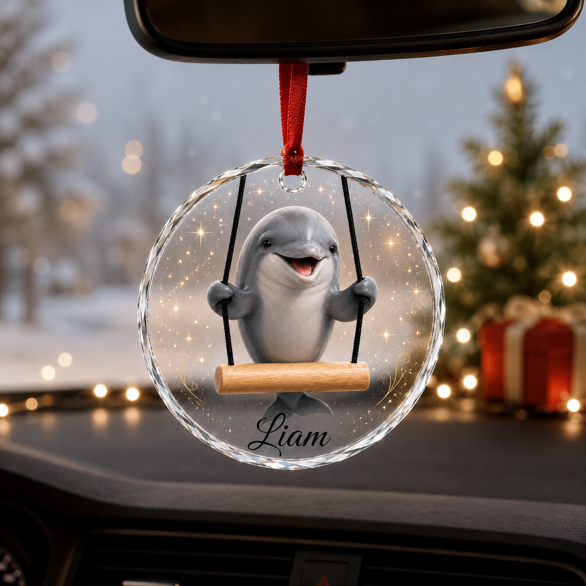 Animal Glass Ornament Dolphin