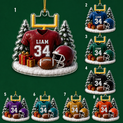 American Football Custome Name Acrylic Style 20