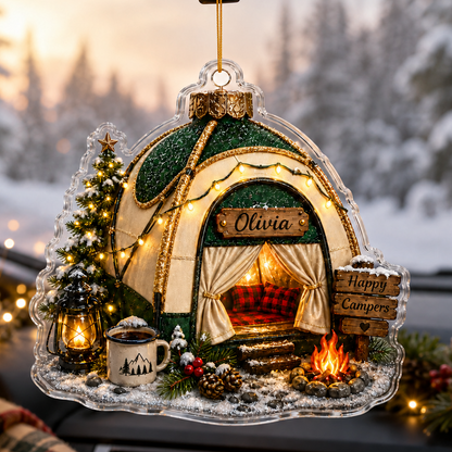 Camping Personalize Acrylic Twinkle Camp