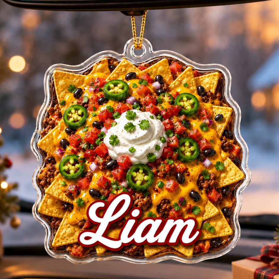 Breakfast Custom Name Loaded Nachos Acrylic