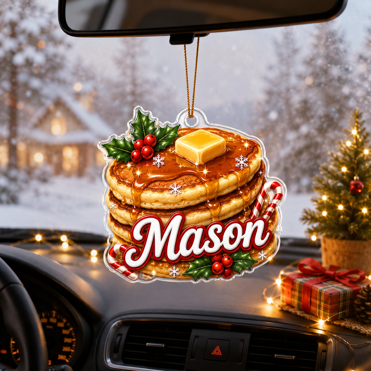 Custom Name Food Acrylic - Pancakes
