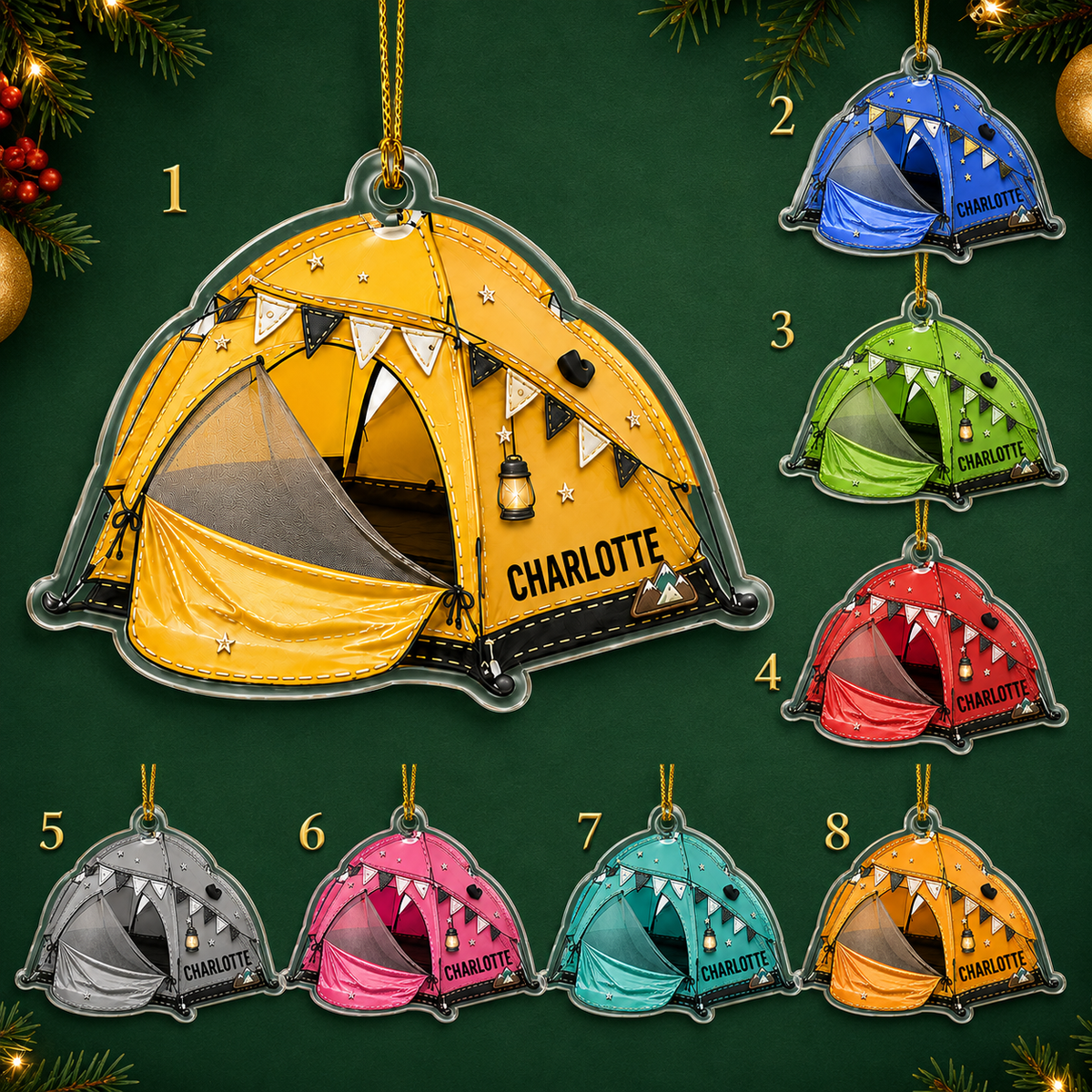 Camping Personalize Acrylic Diverse Camp