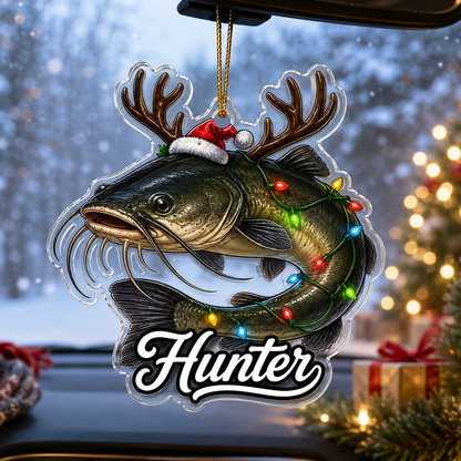 Fishing Christmas Lights Catfish Acrylic