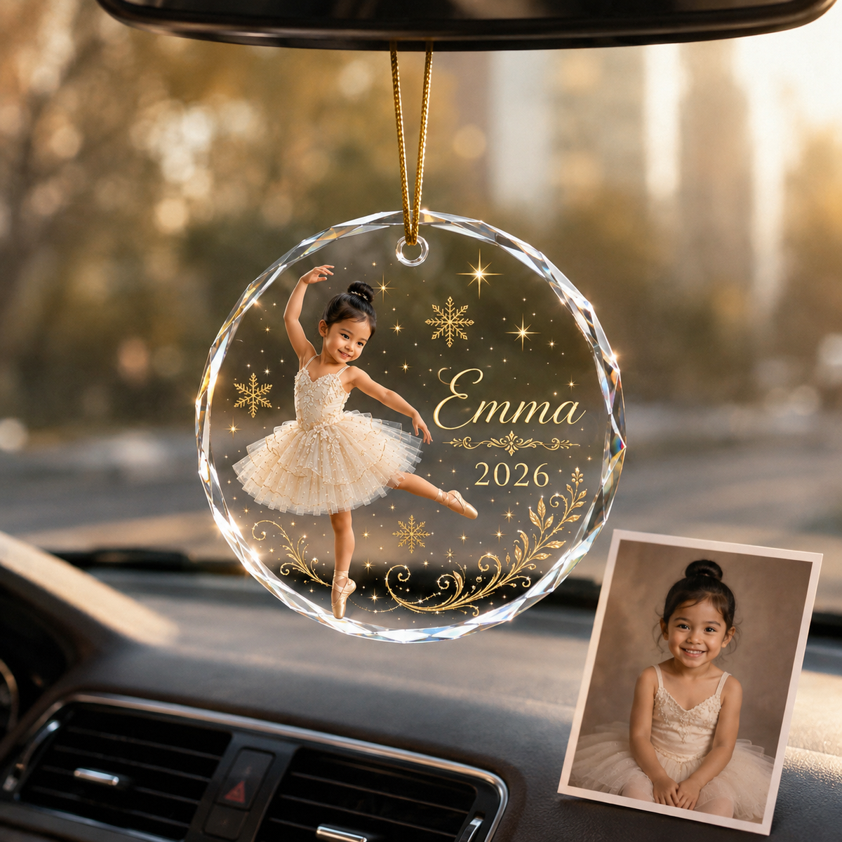 Custom Photo Dancing Glass Baby Girl