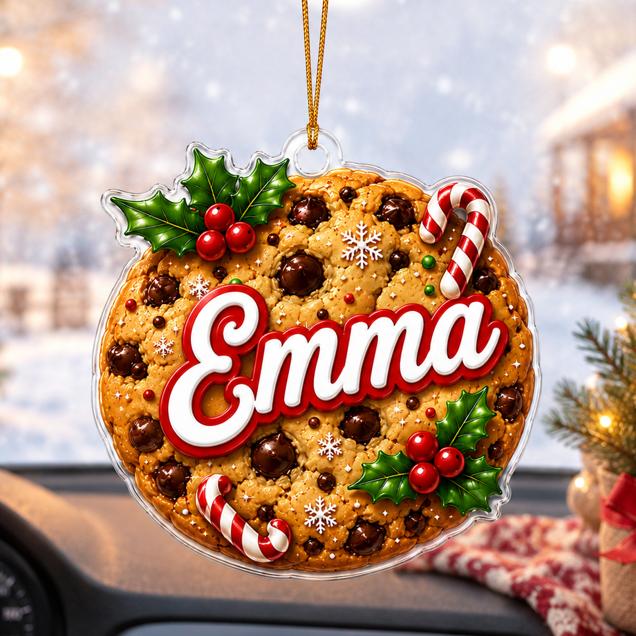 Custom Name Food Acrylic - Chocolate Chip Cookie