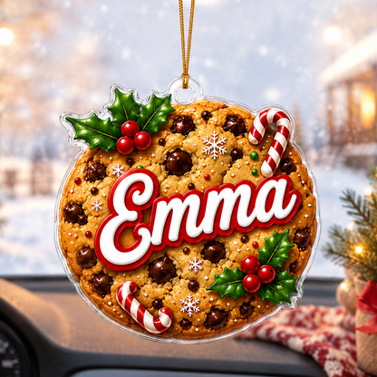 Custom Name Food Acrylic - Chocolate Chip Cookie