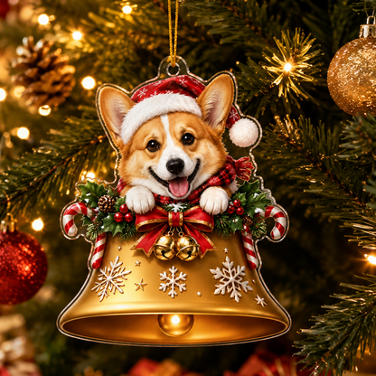 Dog Christmas Bell Corgi