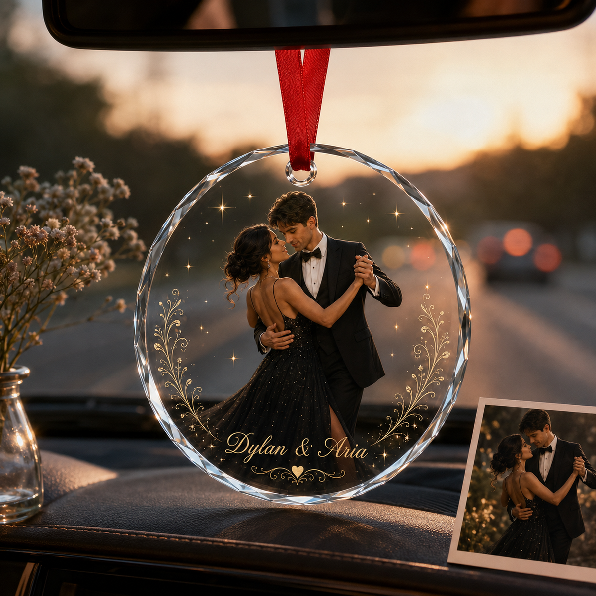 Personalized Dancing Glass Couple Dancing