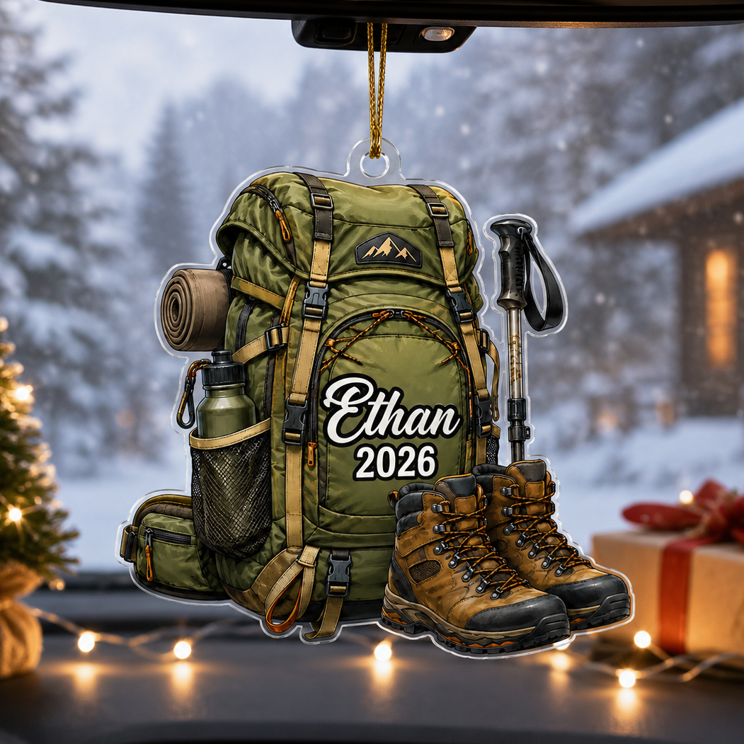 Custom Name Hiking And Trekking Acrylic Style 4
