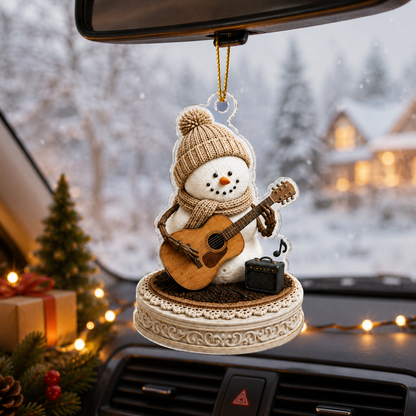 Snowman Hobbies Acrylic Playing Guitar