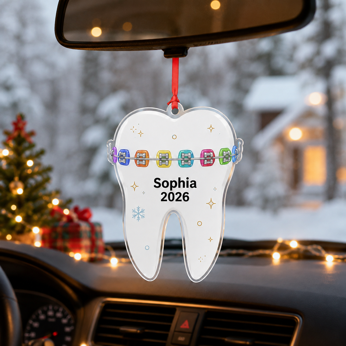 Dental Colorful Braces Tooth