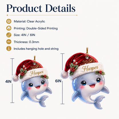 Animal With Santa Hat Dolphin