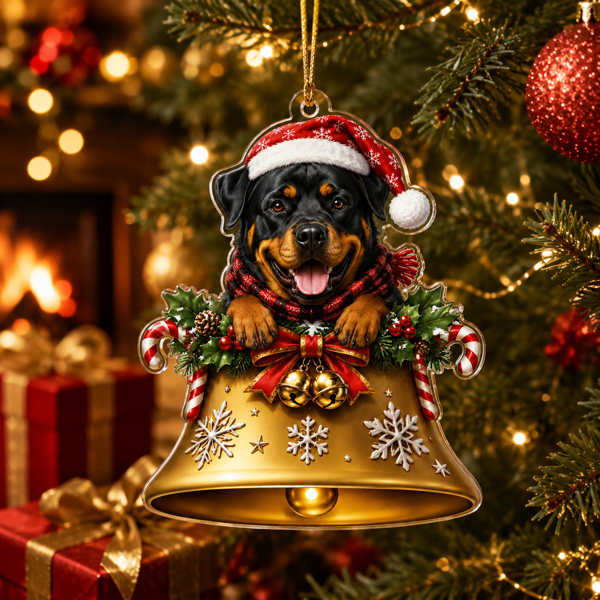 Dog Christmas Bell Rottweiler