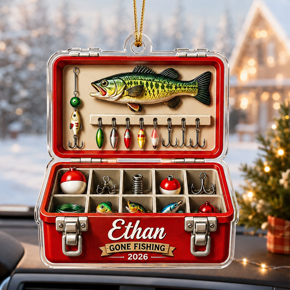 Personalized Fishing Lure Box Acrylic