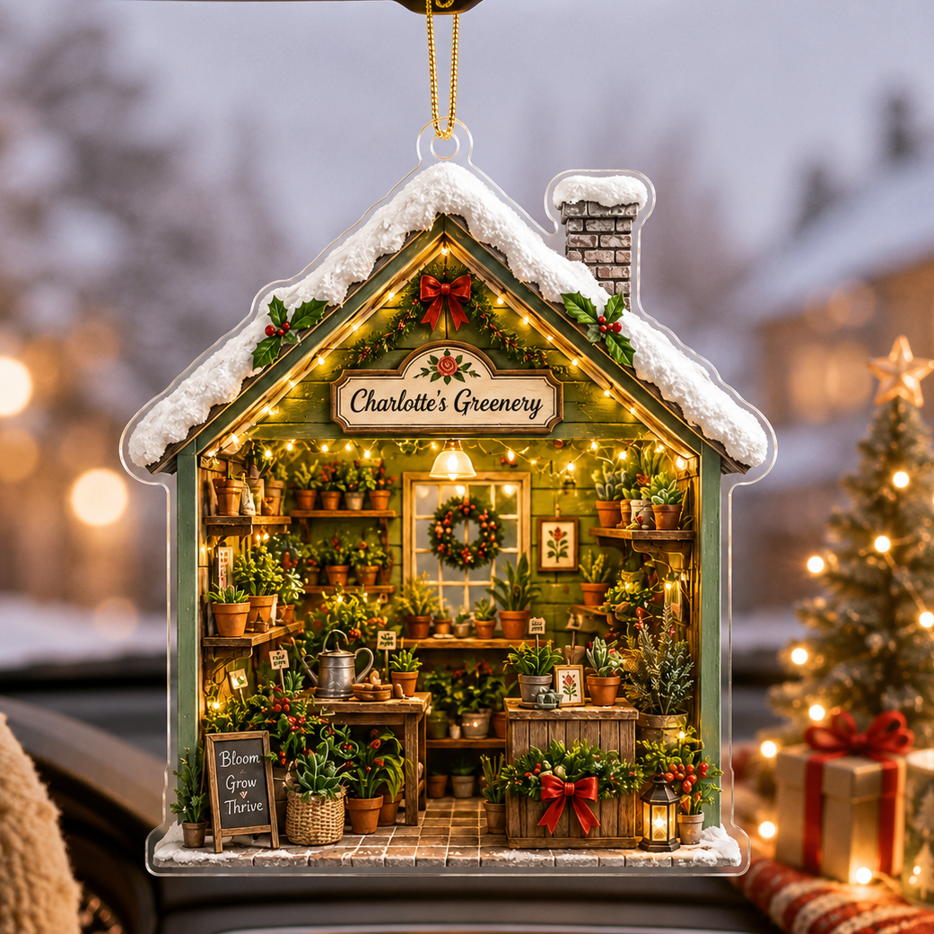 Custom Gardening Winter Plant Studio Acrylic
