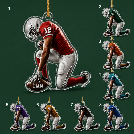 American Football Custome Name Acrylic Style 19