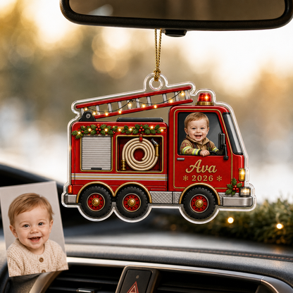 Baby Photo Fire Truck