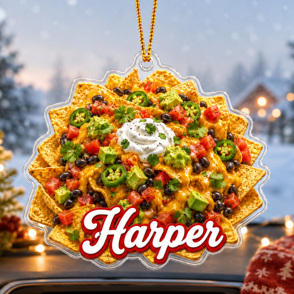Breakfast Custom Name Nachos Acrylic