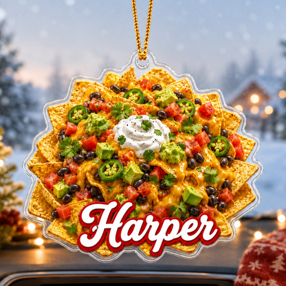 Breakfast Custom Name Nachos Acrylic