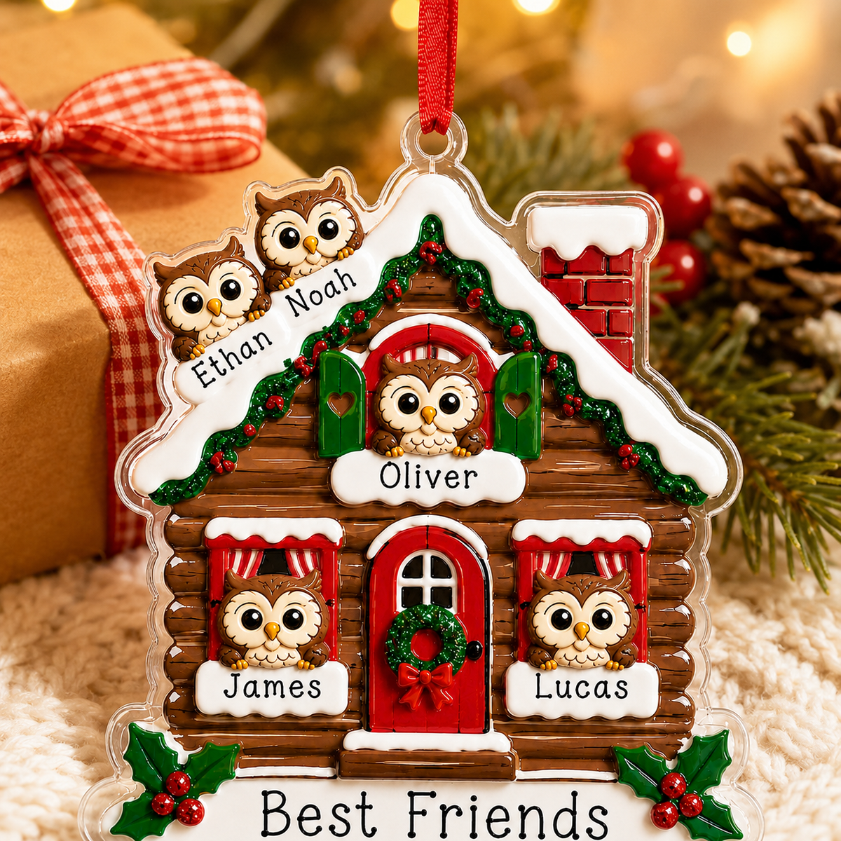 Christmas Animal House Owl