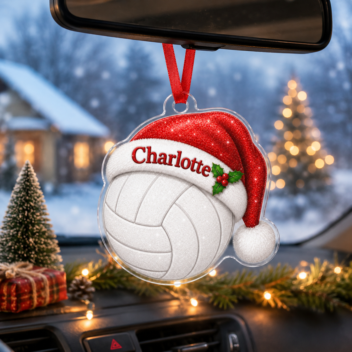 Sport Custome Name Acrylic Volleyball