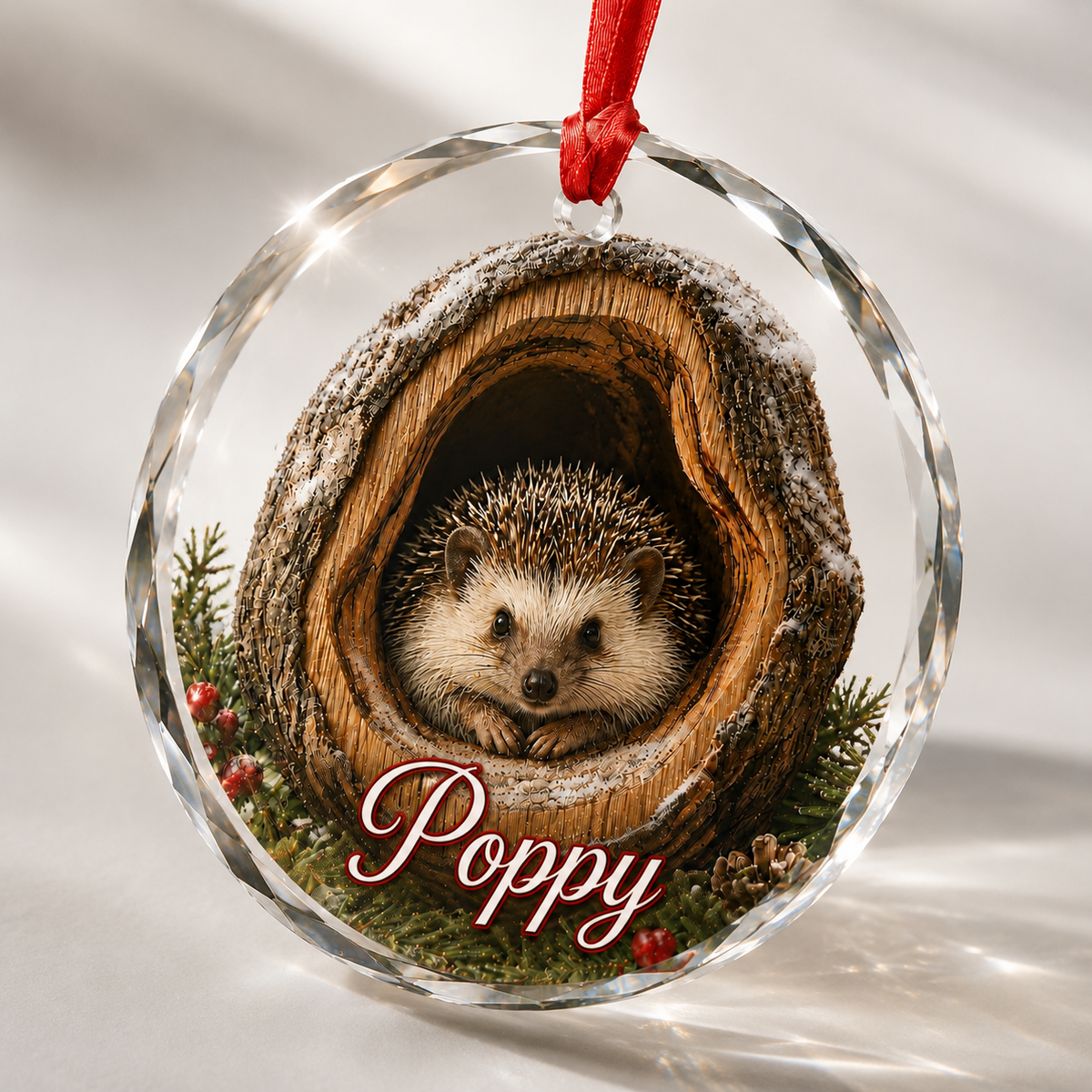 Glass ornament Animal Hedgehog