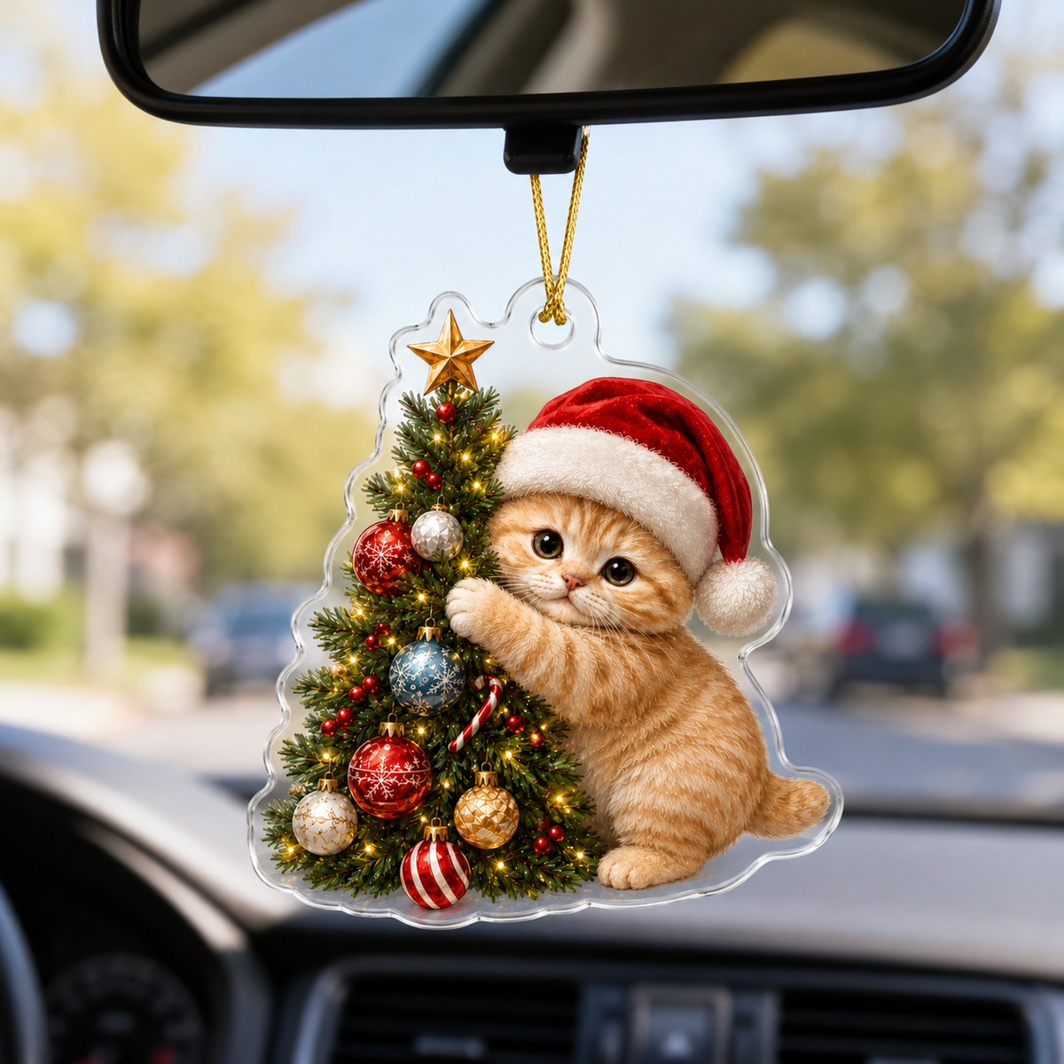 Cat With Christmas Tree Munchkin