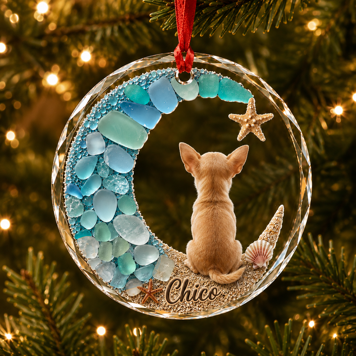 Custom Dog Seashell Chiahuahua
