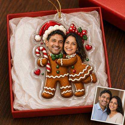 Custome Photo Couple Gingerbread