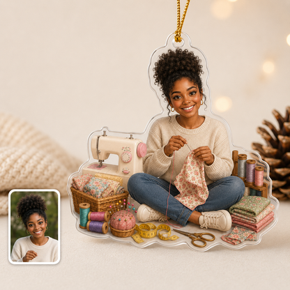 Custom Photo Hobbies Acrylic - Sewing