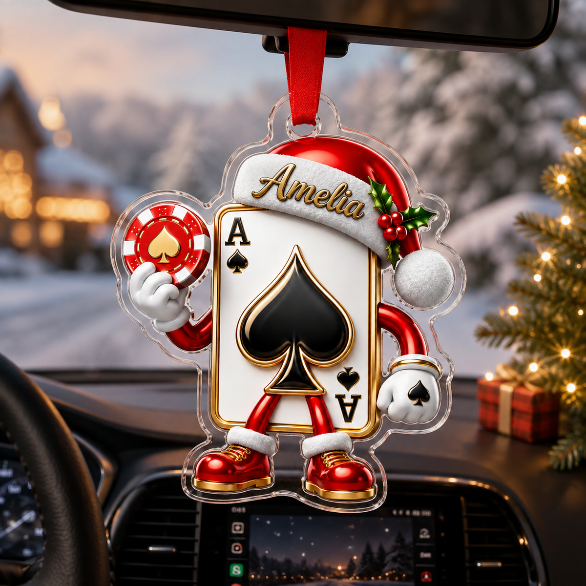 Pocker Custome Name Acrylic Pocker Card