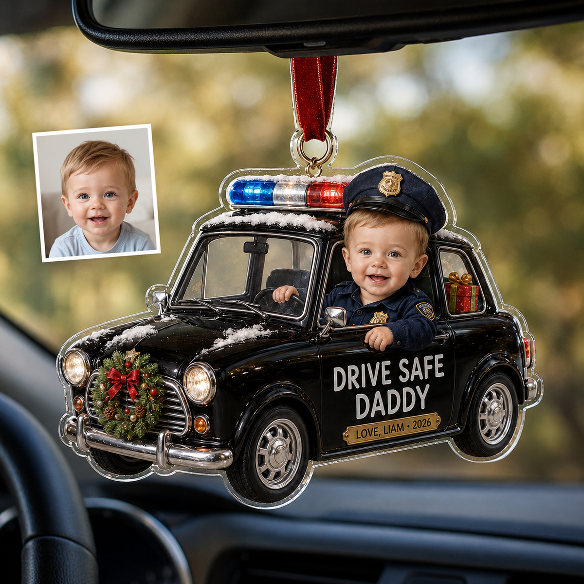 Photo Baby Police Car
