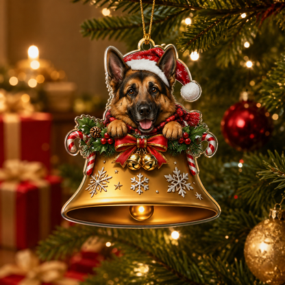 Dog Christmas Bell German Shepherd