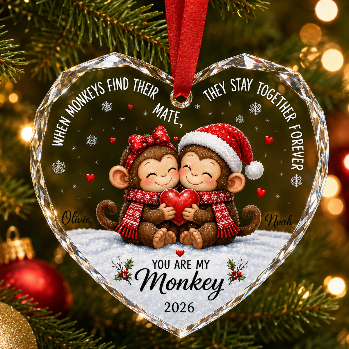 Custom Animal Couple Monkey