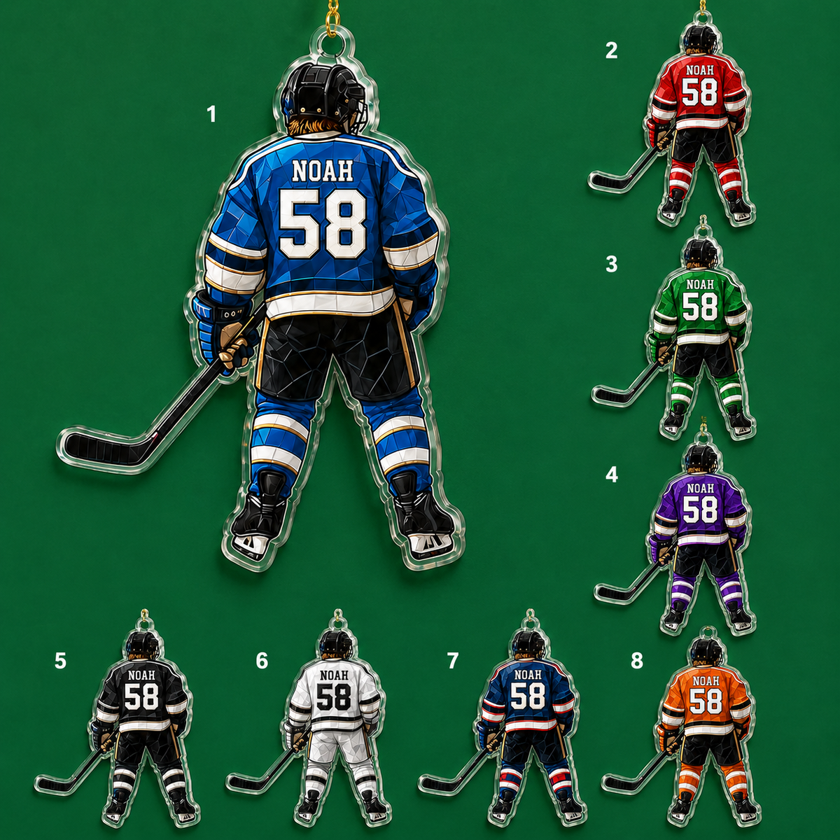 Hockey Acrylic Style 2
