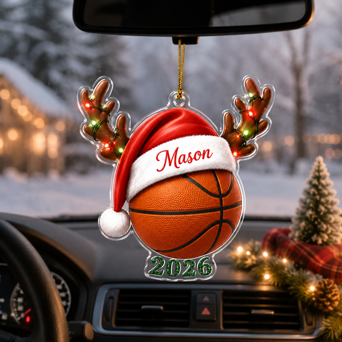 Christmas Sports 2026 Basketball Acrylic