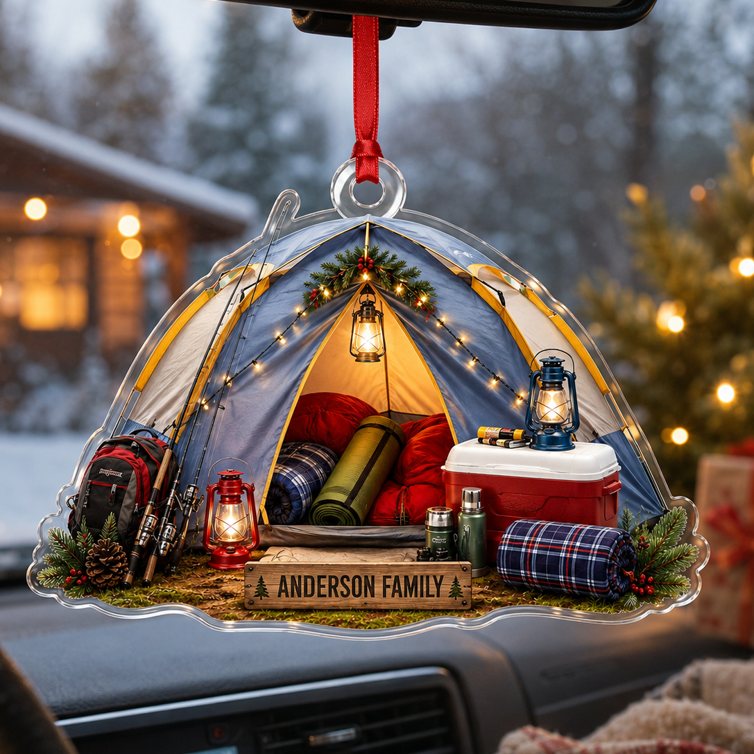 Camping Personalize Acrylic Fishing Camping