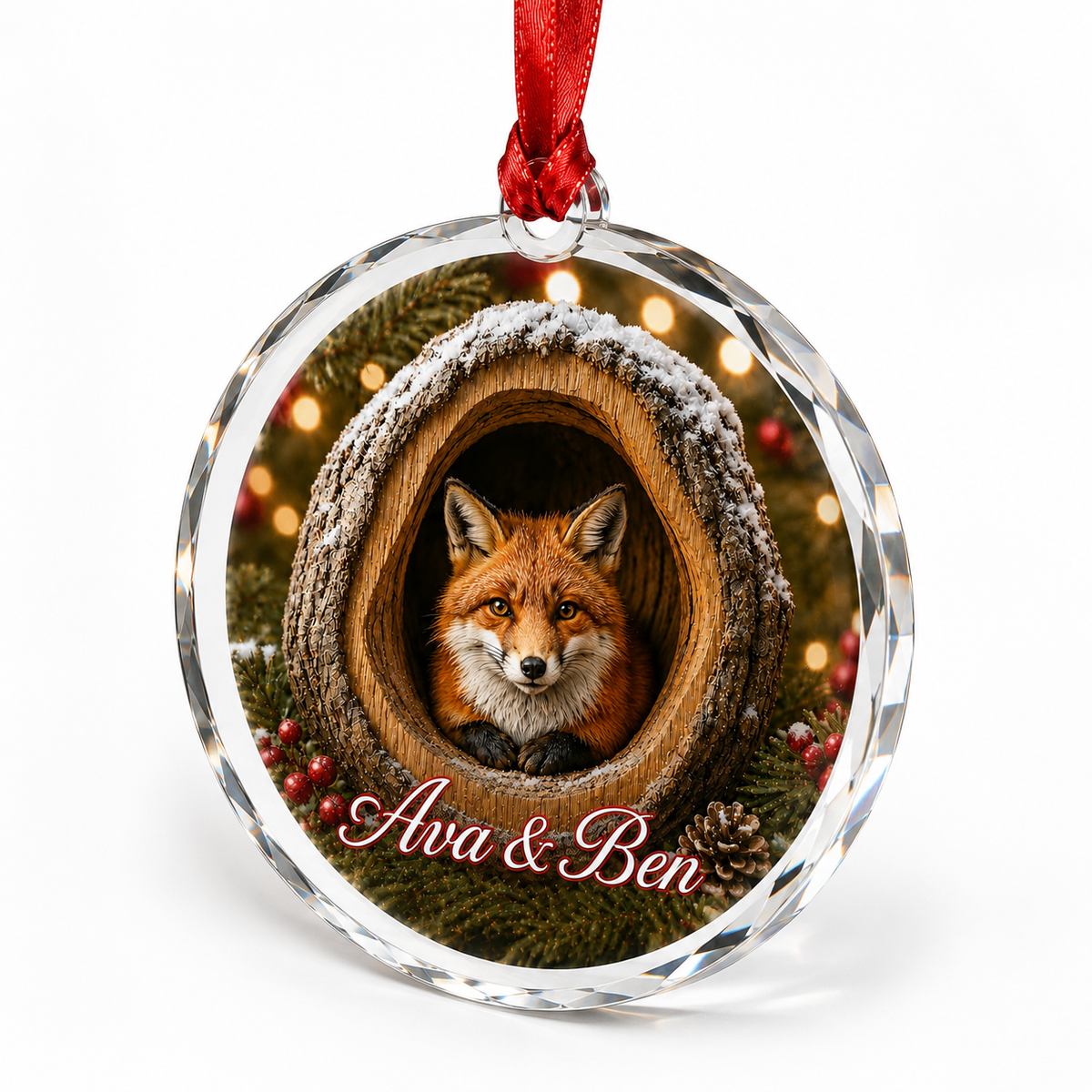 Glass ornament Animal Fox