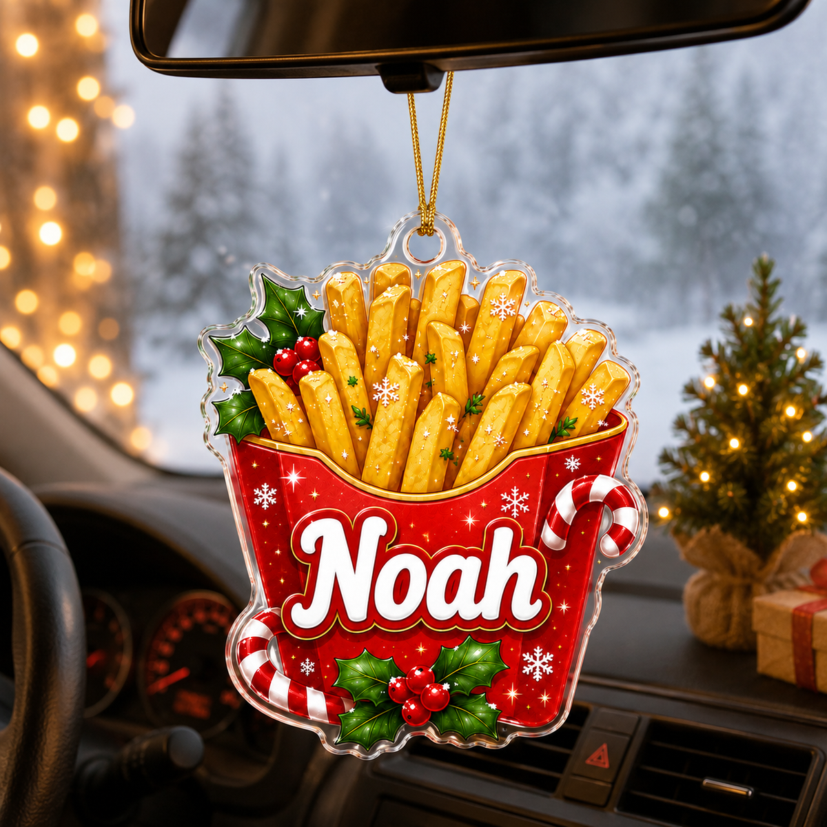 Custom Name Food Acrylic - French Fries