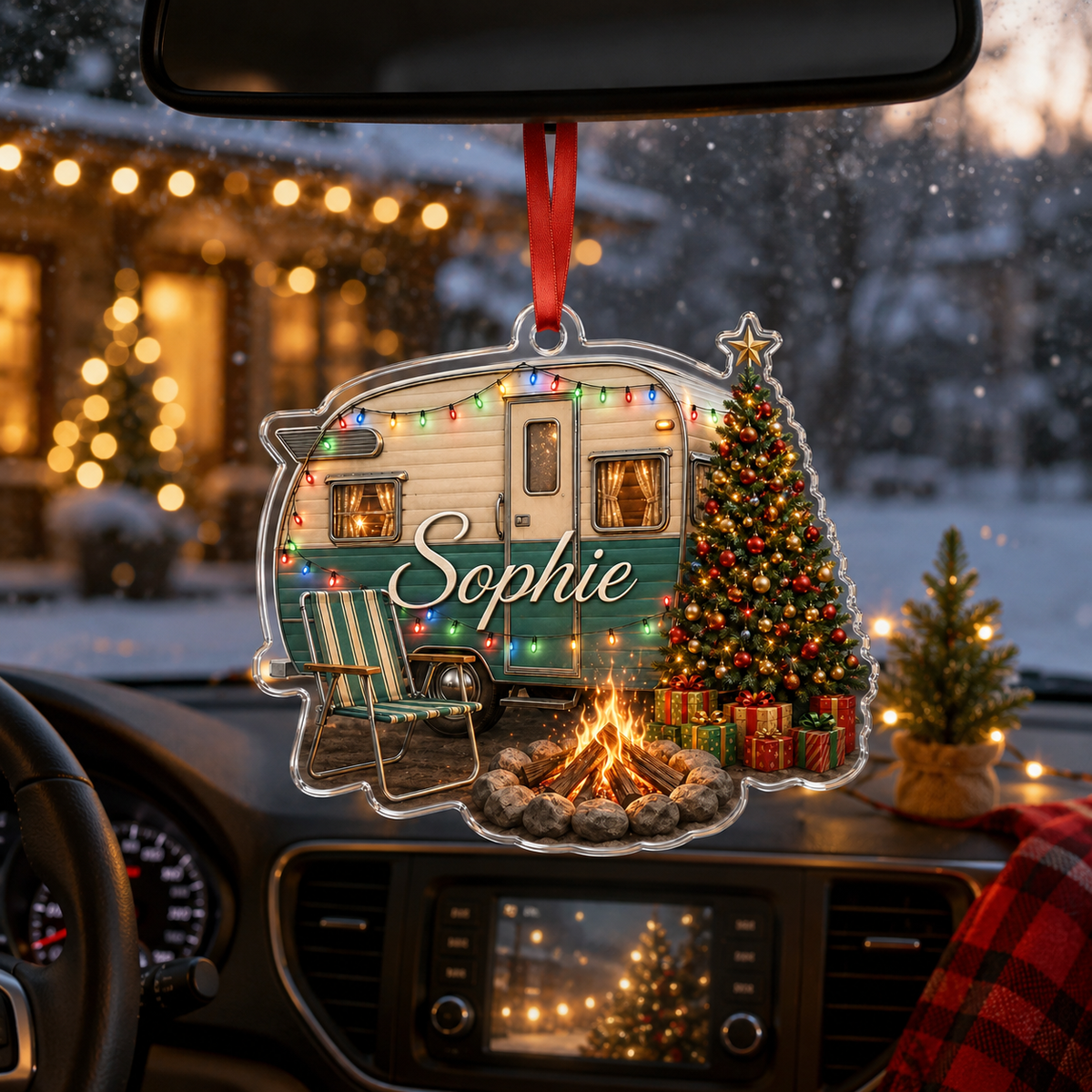 Camping Personalize Acrylic Mobile Vehicle
