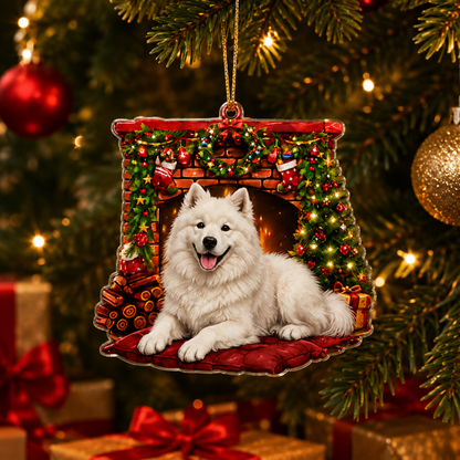 Dog Christmas Tree Samoyed