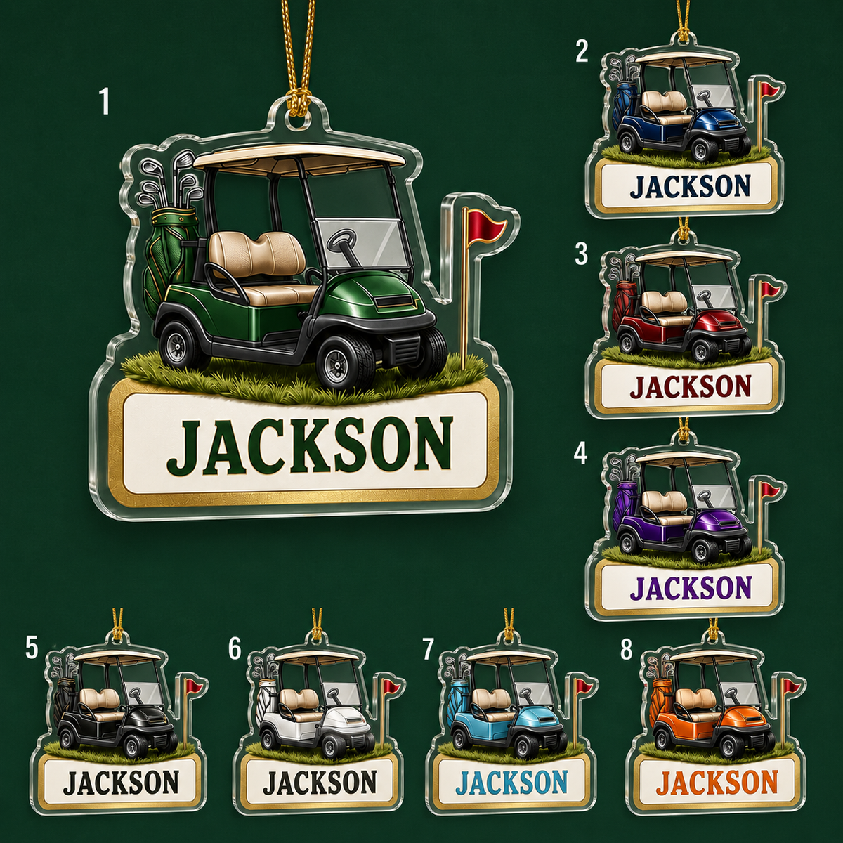Golf Acrylic Style 8