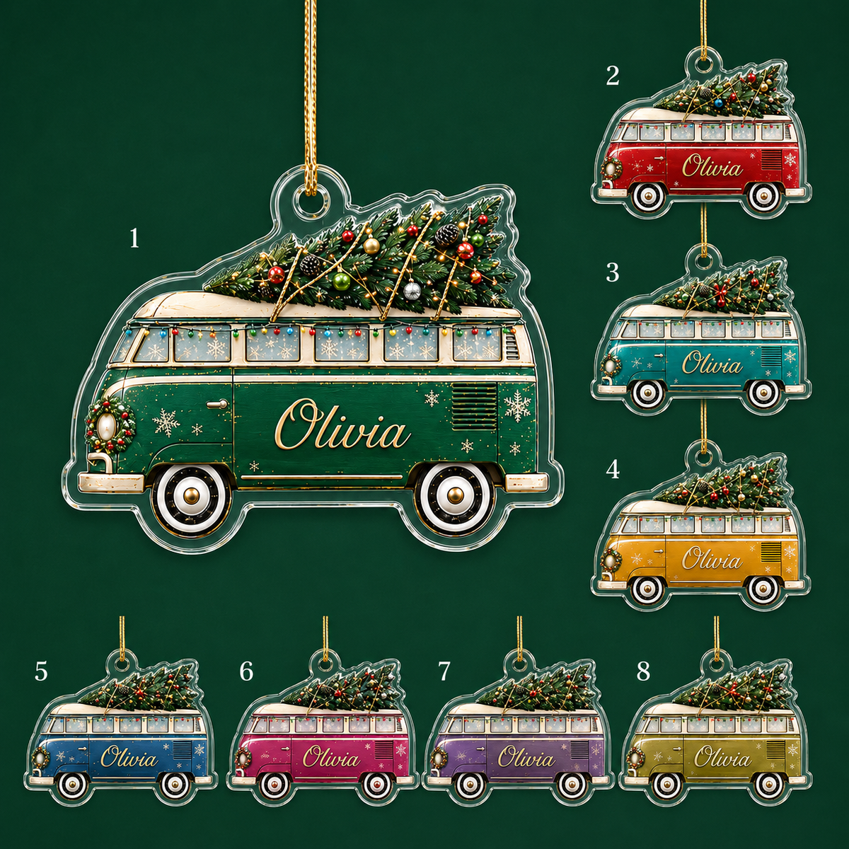 Camping Personalize Acrylic Diverse Car