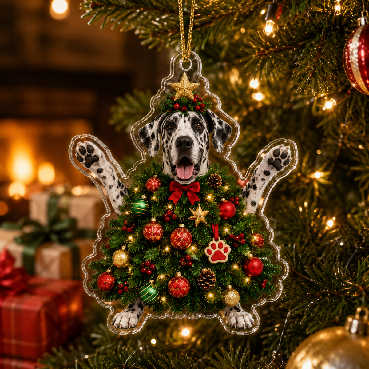 Dog Santa Tree Great Dane