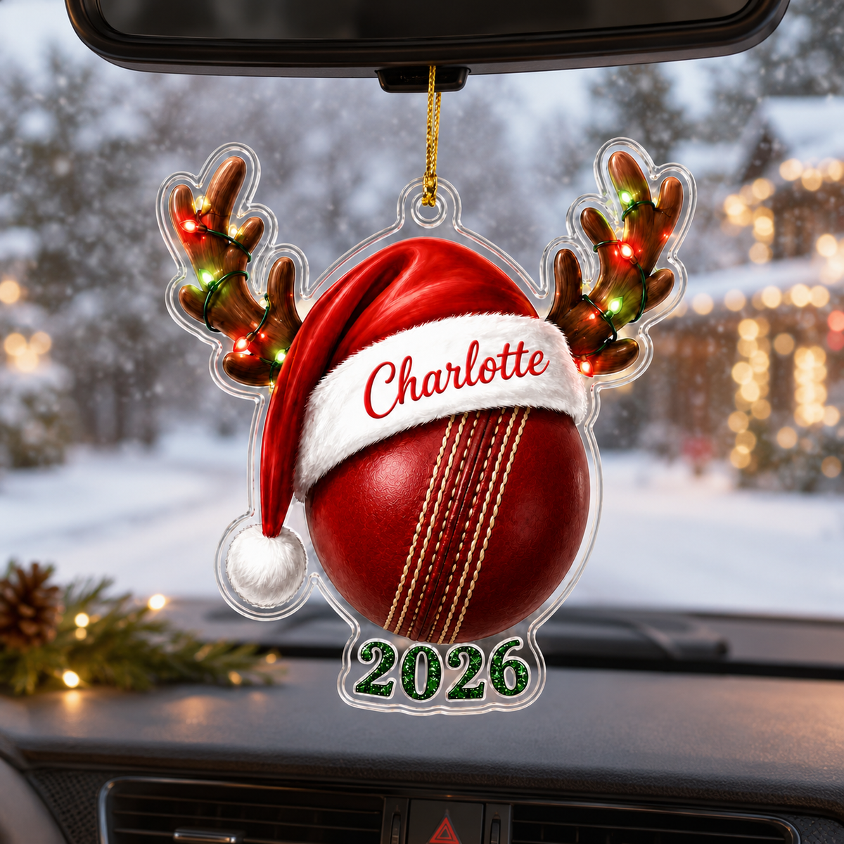 Christmas Sports 2026 Cricket Acrylic